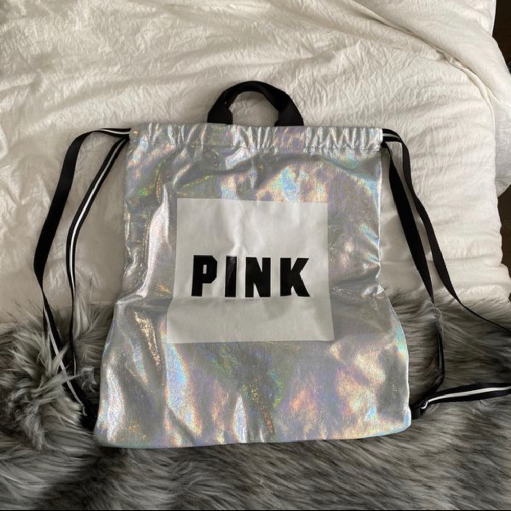 PINK drawstring bag